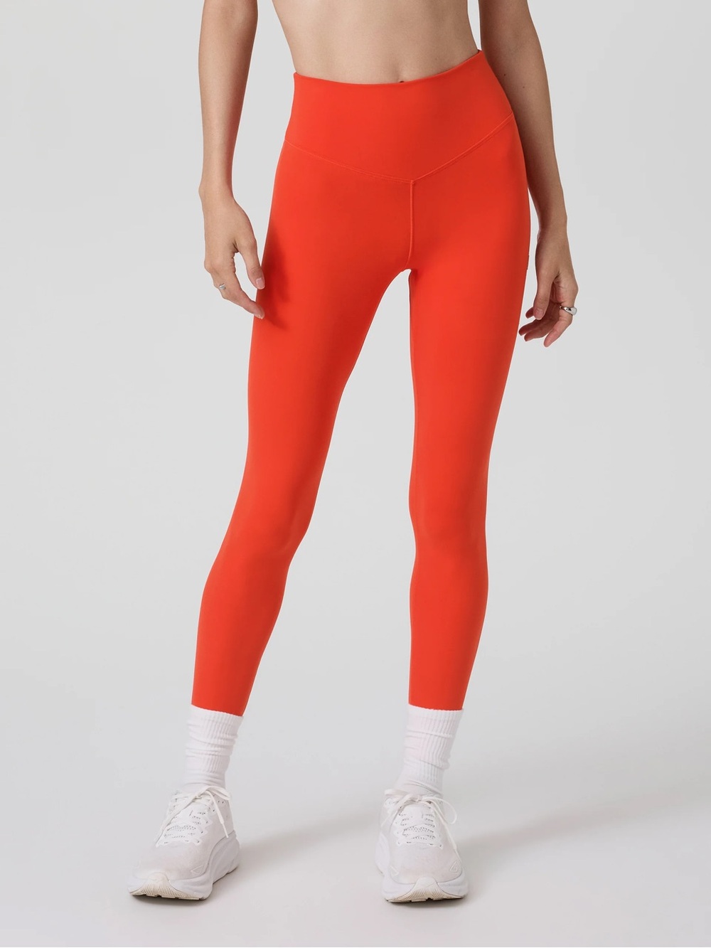 Vuori Clean Elevation High Rise Pocket Legging Bright Poppy 25” Size XL *NWT*